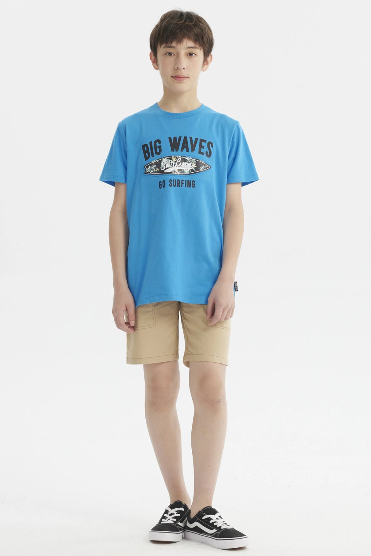 Polera Niño Estampado Playero Calipso