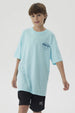Polera Niño Print Posicional Aqua