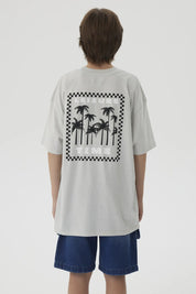 Polera Niño Print Posicional Gris