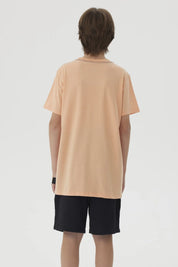 Polera Niño Print Posicional Coral