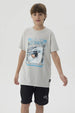 Polera Niño Print Posicional Gris