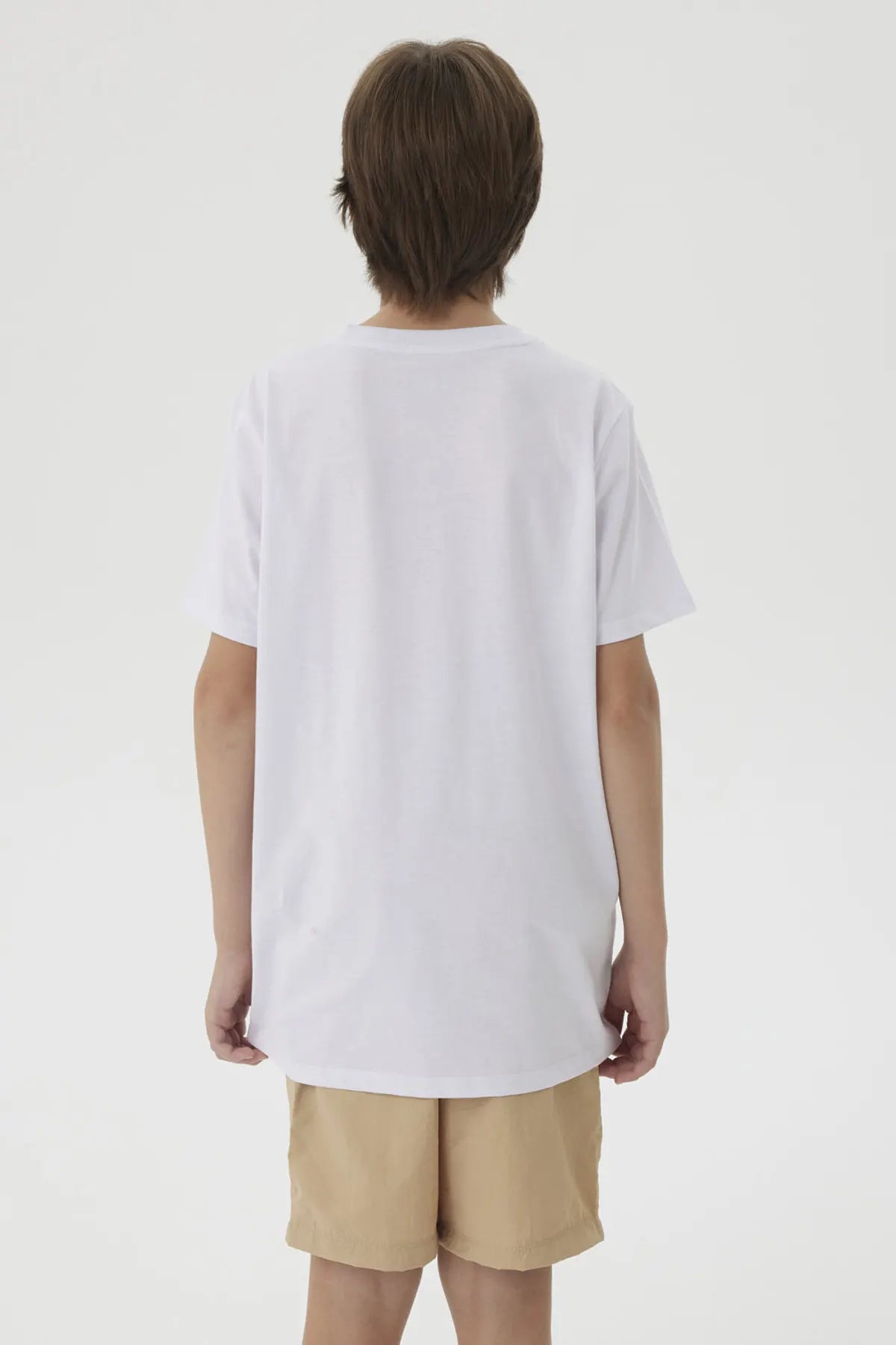 Polera Niño Print Posicional Blanco