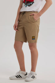 Short de Baño Niño Textura Kaki