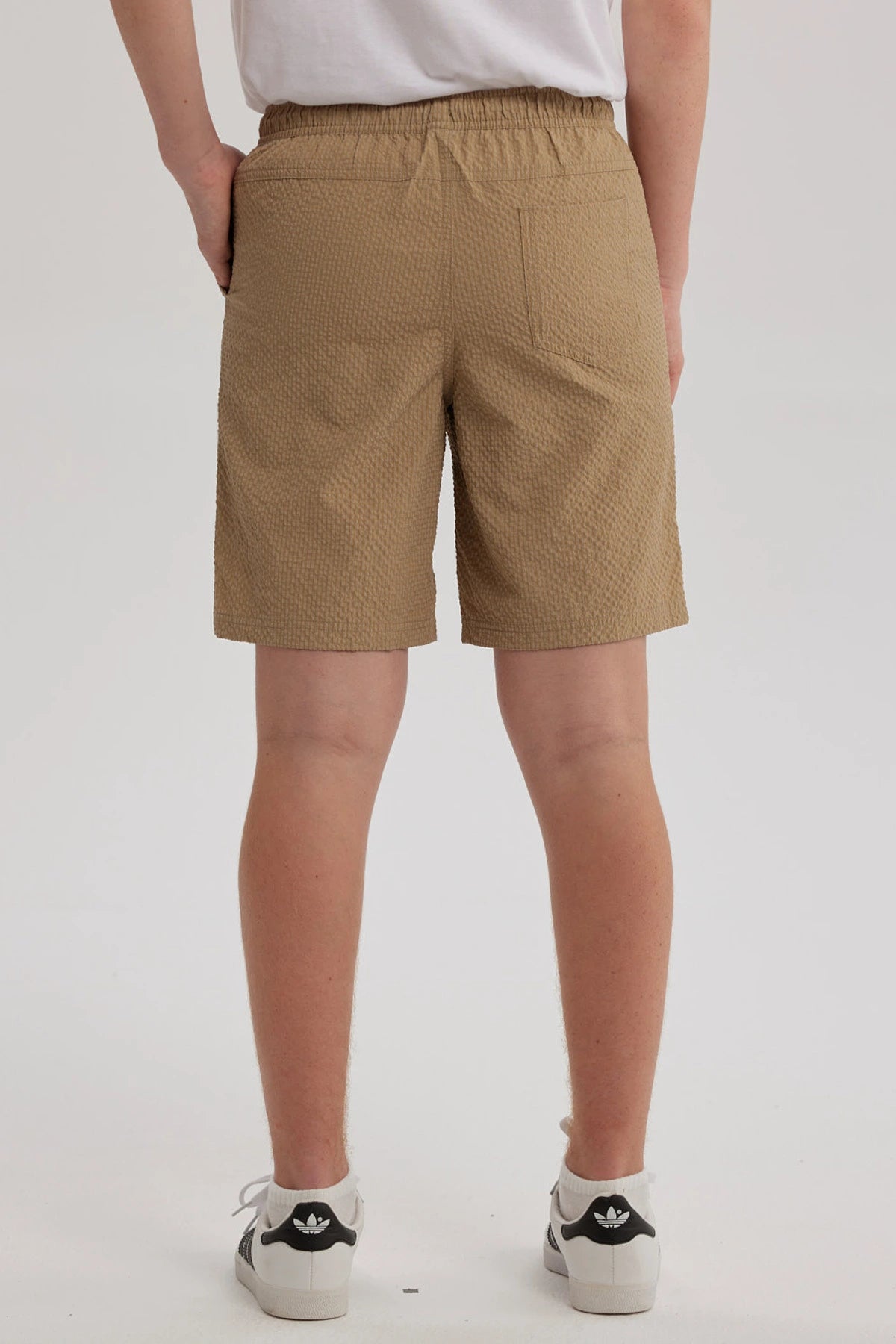 Short de Baño Niño Textura Kaki