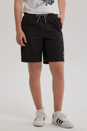 Short de Baño Niño Textura Negro