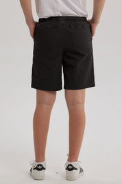 Short de Baño Niño Textura Negro