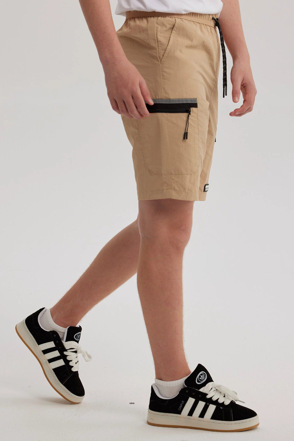 Bermuda Niño Cargo Taslan Kaki