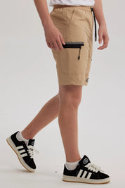 Bermuda Niño Cargo Taslan Kaki