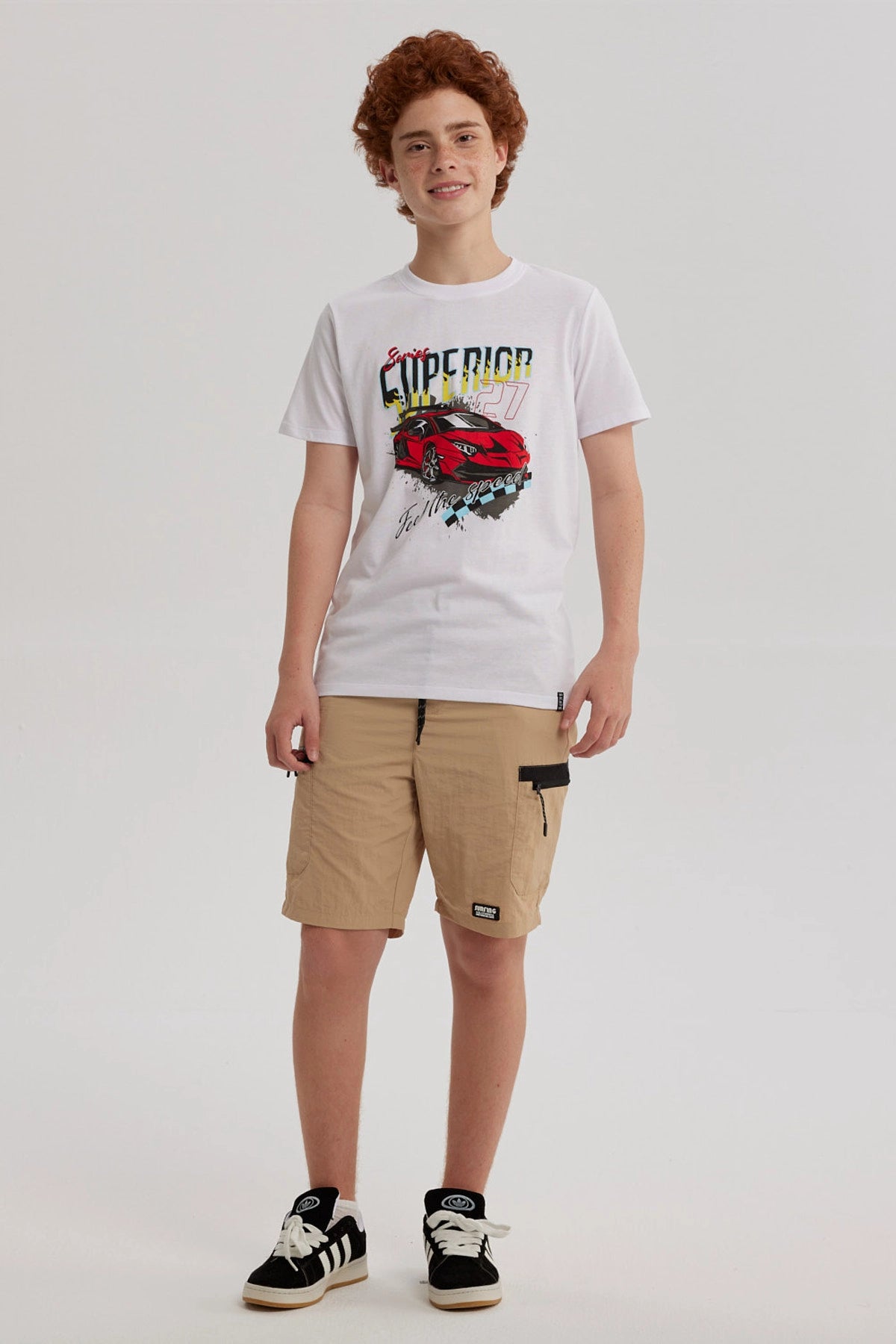 Bermuda Niño Cargo Taslan Kaki