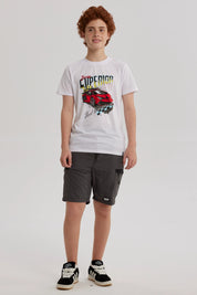 Bermuda Niño Cargo Taslan Marengo