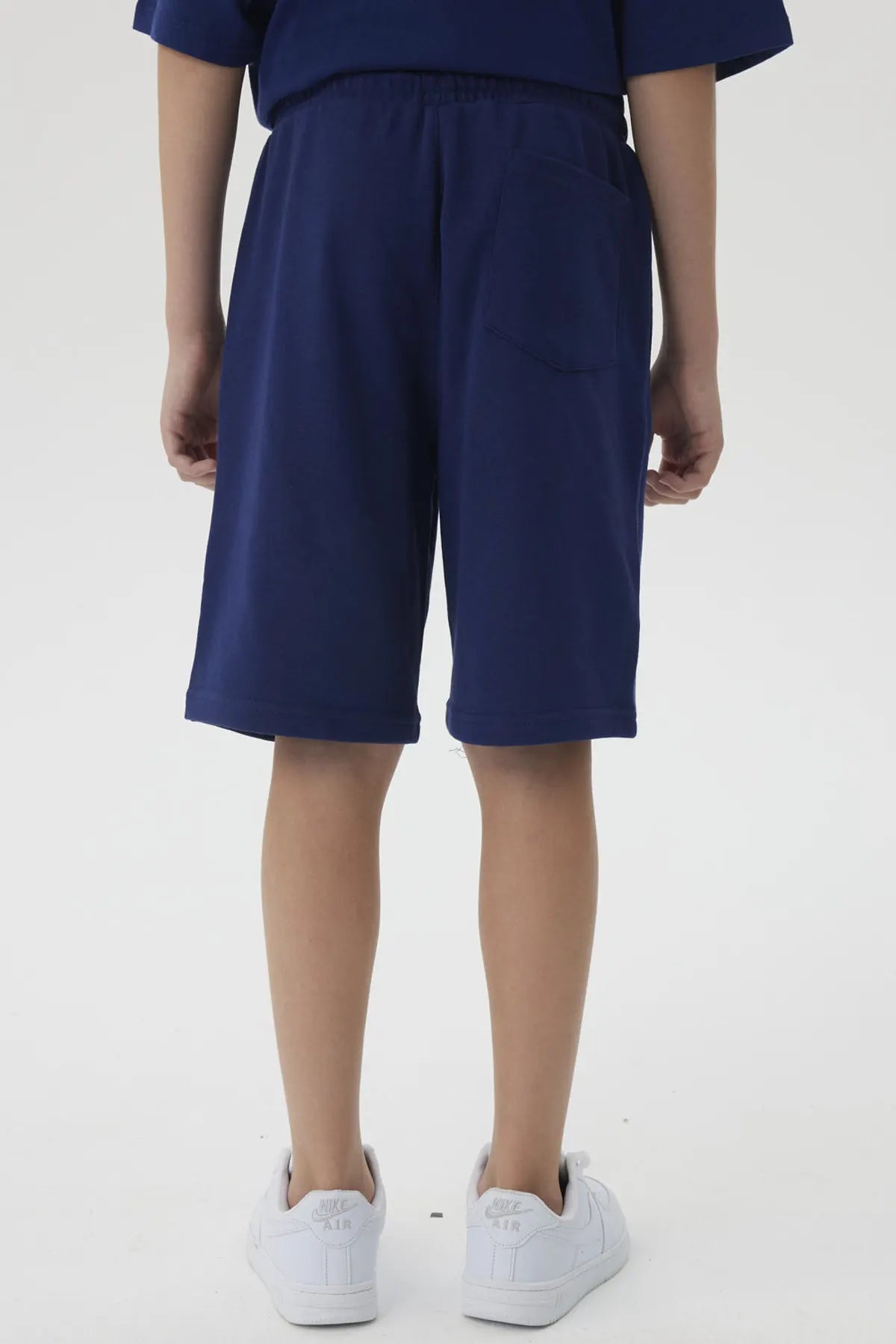 Bermuda Niño Print 3D Azul Oscuro