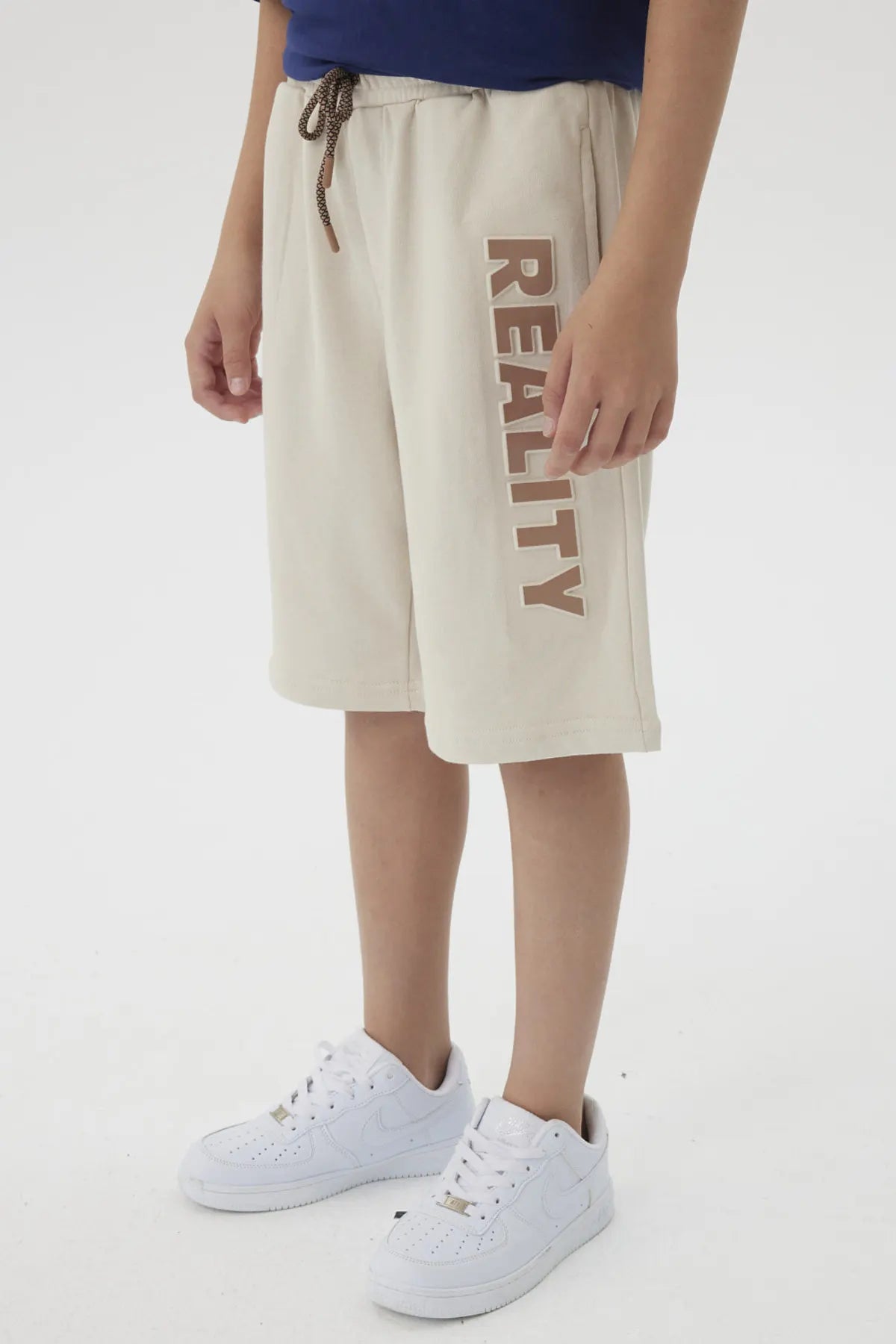 Bermuda Niño Print 3D Beige