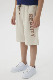 Bermuda Niño Print 3D Beige