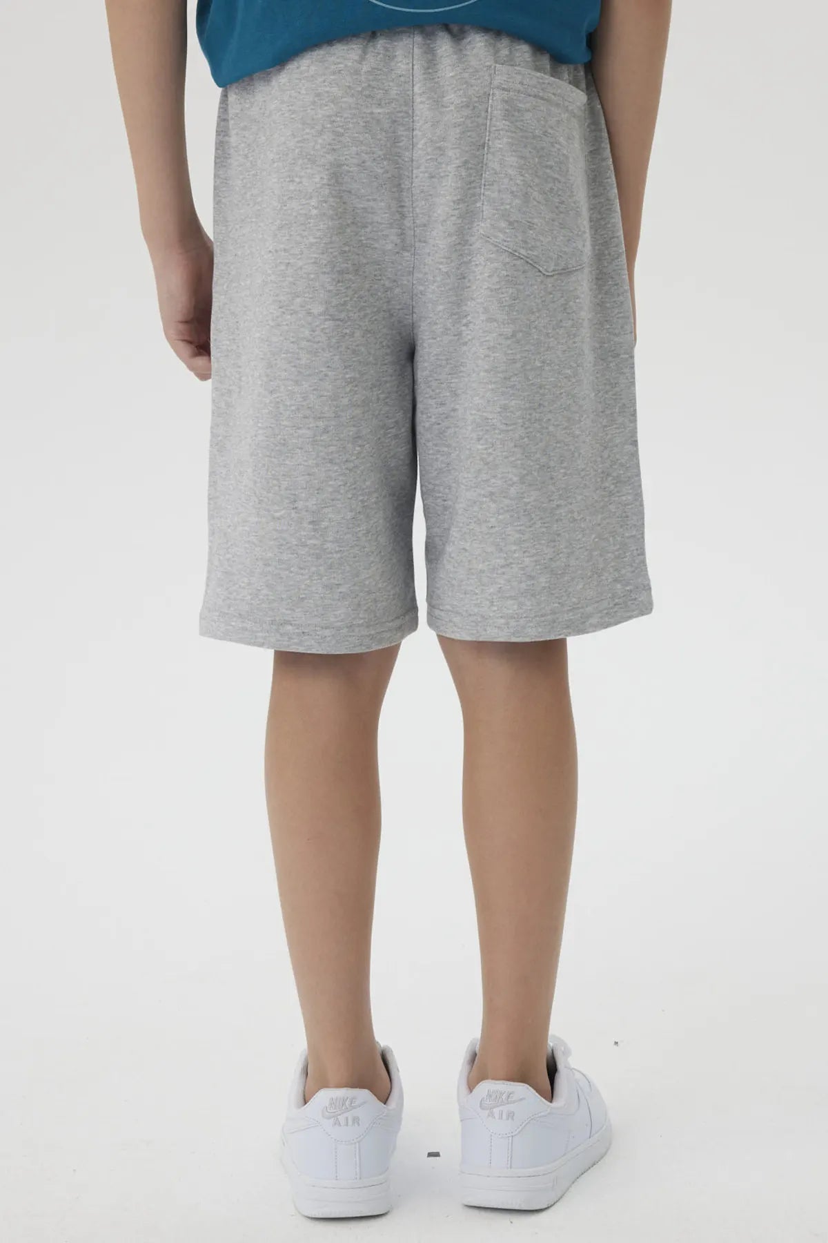 Bermuda Niño Print 3D Gris Melange