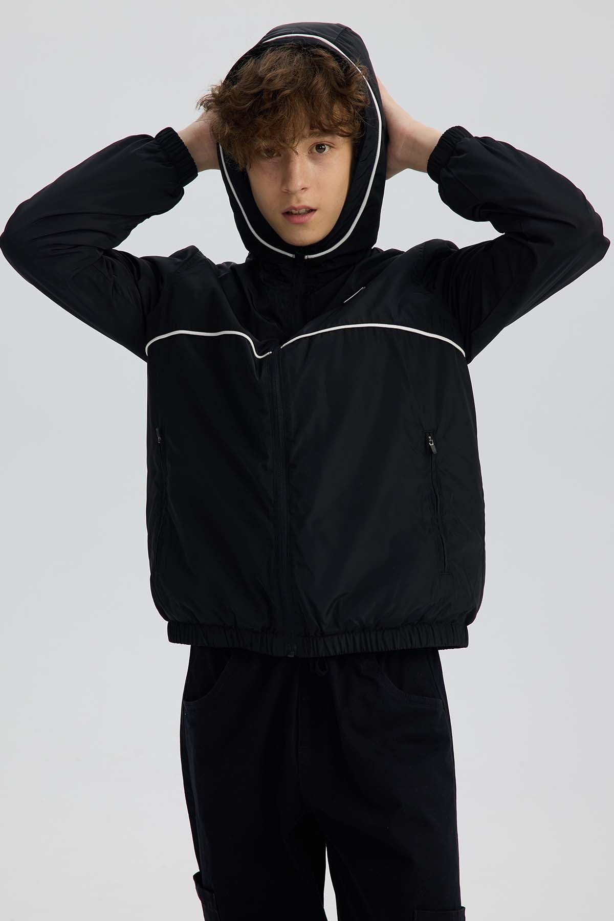 Chaqueta Niño Full Zipper Negro