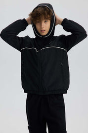 Chaqueta Niño Full Zipper Negro