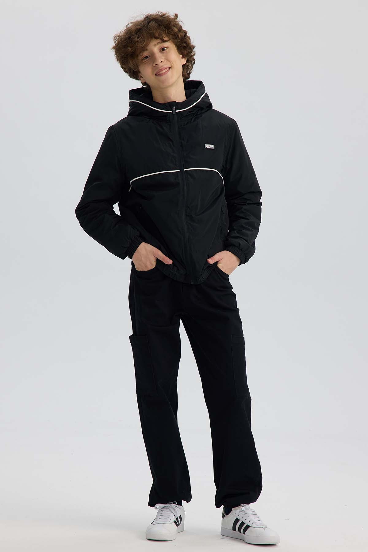 Chaqueta Niño Full Zipper Negro