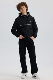 Chaqueta Niño Full Zipper Negro