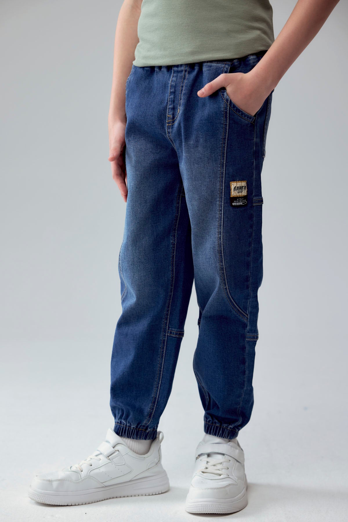 Jeans Niño Jogger Azul