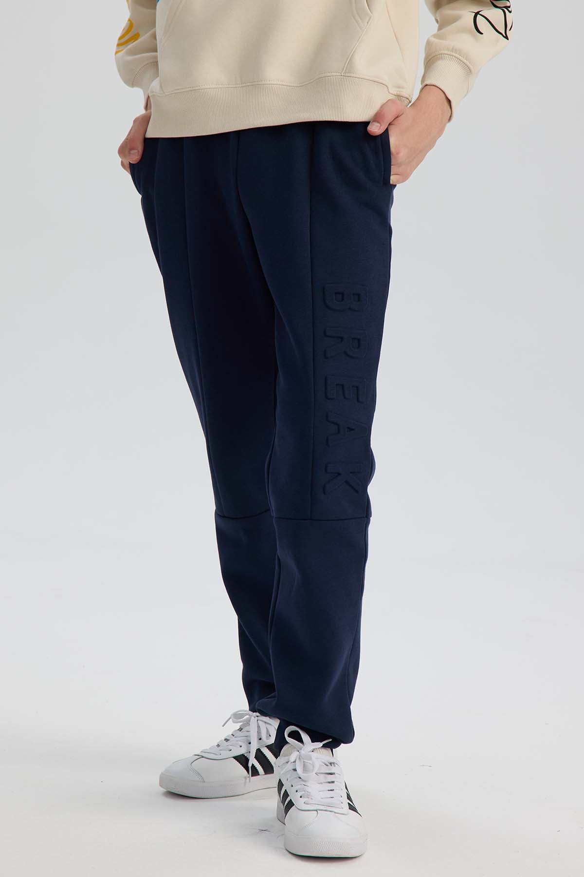 Pantalón Buzo Niño Jogger Azul Oscuro