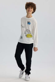 Pantalón Buzo Niño Jogger Negro