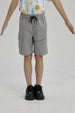 Bermuda Niño Bolsillo Parche Gris