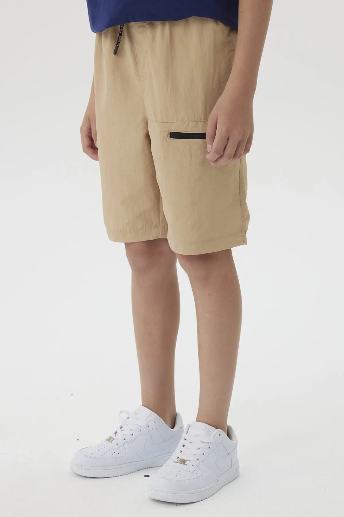 Bermuda Niño Con Cierre Kaki