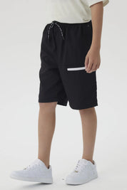 Bermuda Niño Con Cierre Negro