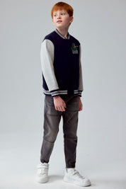 Chaqueta Niño Bomber Azul Oscuro