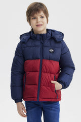 Parka Niño Básica Color Azul Oscuro