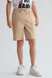 Bermuda Niño Bolsillo Camel