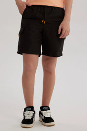 Short de Baño Niño Cargo Negro