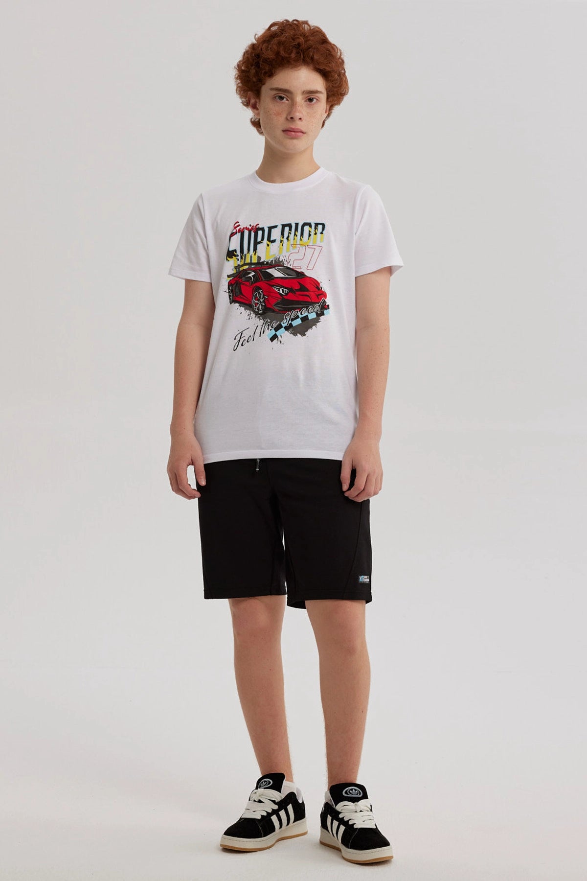 Bermuda Niño Con Bolsillo Con Cierre Negro