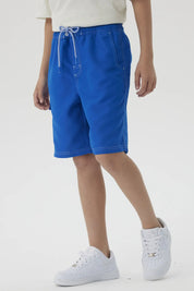 Short de Baño Niño Con Bolsillo Lateral Azulino