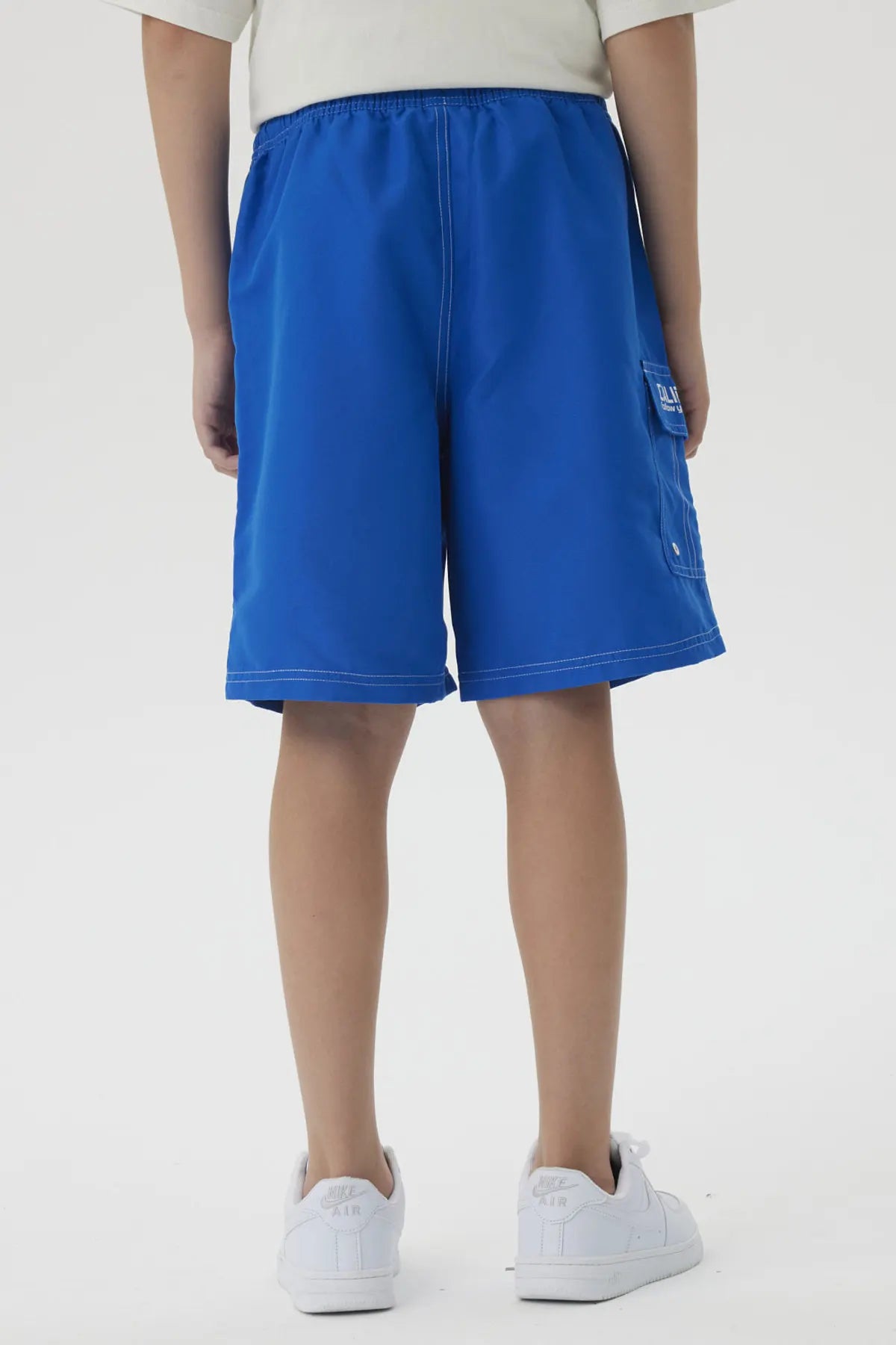 Short de Baño Niño Con Bolsillo Lateral Azulino