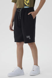 Bermuda Niño Textura Negro
