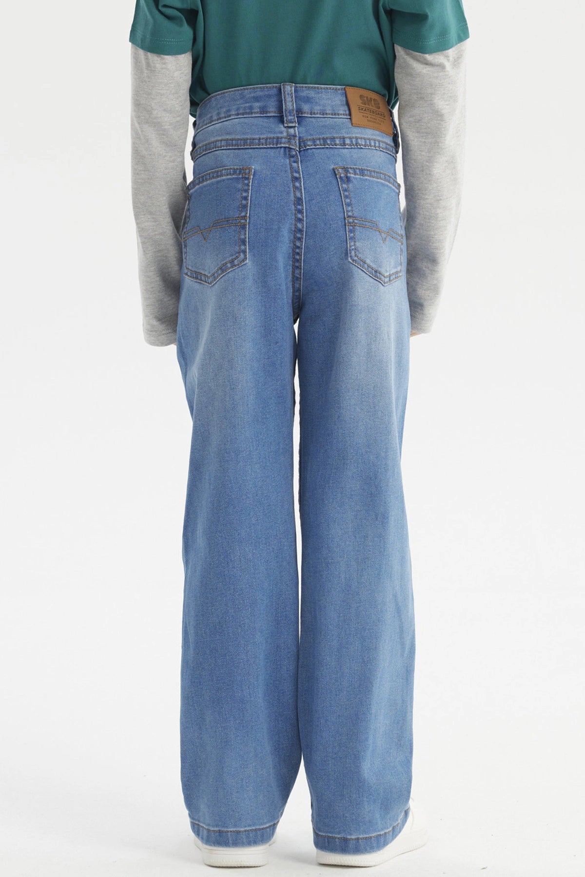 Jeans Niño Básico Azul