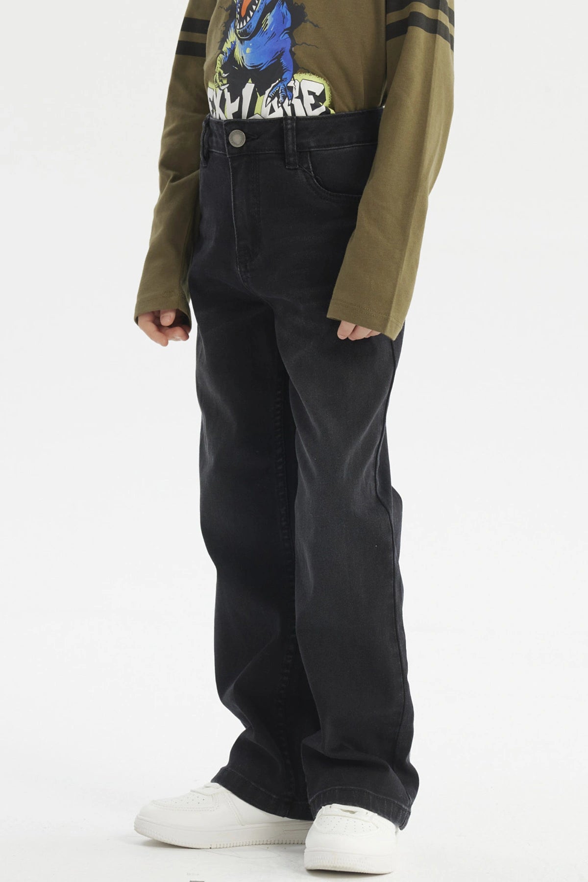 Jeans Niño Básico Negro