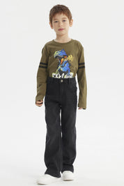 Jeans Niño Básico Negro