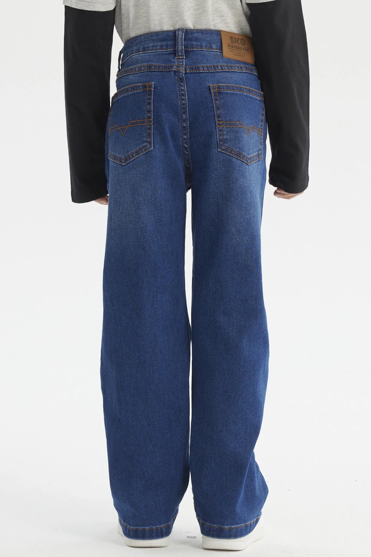 Jeans Niño Básico Azul Oscuro