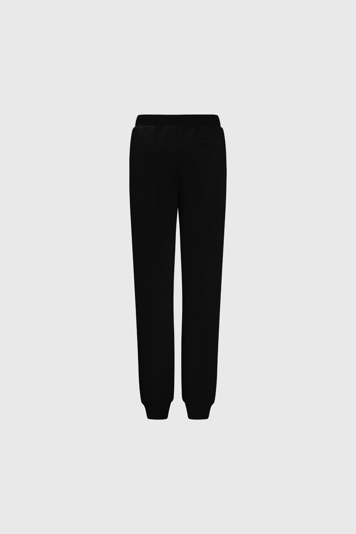 Bipack de pantalones buzo para niño en negro y burdeos con cintura elástica y cordones visibles diseño liso
