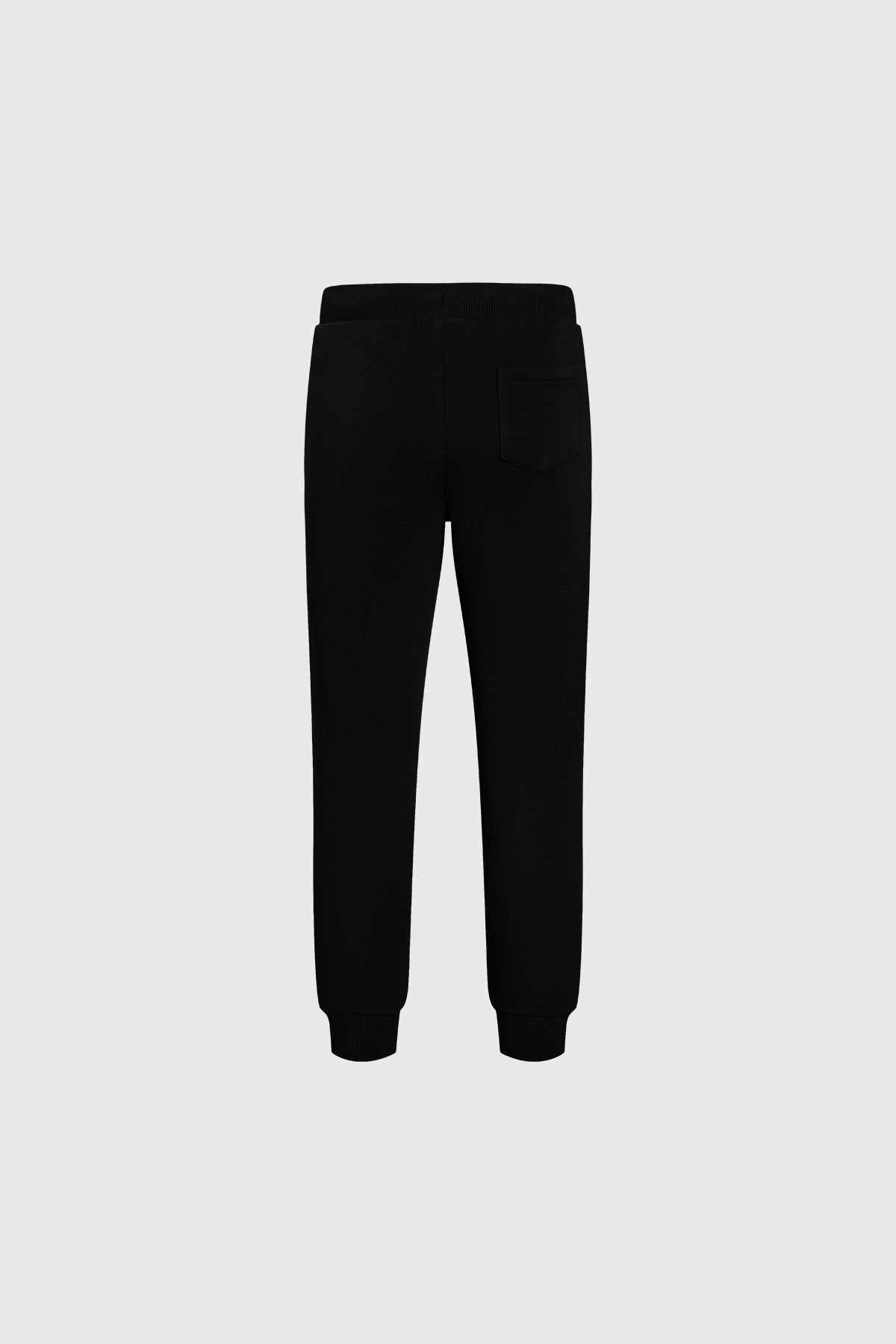 Bipack de pantalones buzo niño negro y burdeos lisos con cintura elástica y cordones ajustables
