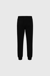 Bipack de pantalones buzo niño negro y burdeos lisos con cintura elástica y cordones ajustables