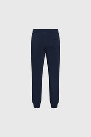 Buzo toddler azul oscuro y gris claro sin estampa con cordones en la cintura ajuste cómodo para niños activos
