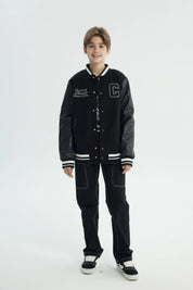Chaqueta Niño Cuello V Negro
