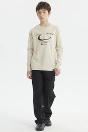 Polera Niño Print 3D Beige