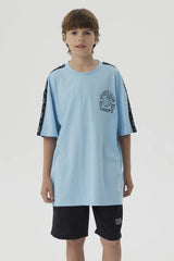 Polera Niño Tape Celeste