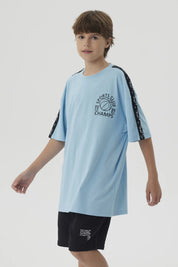 Polera Niño Tape Celeste