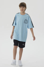 Polera Niño Tape Celeste