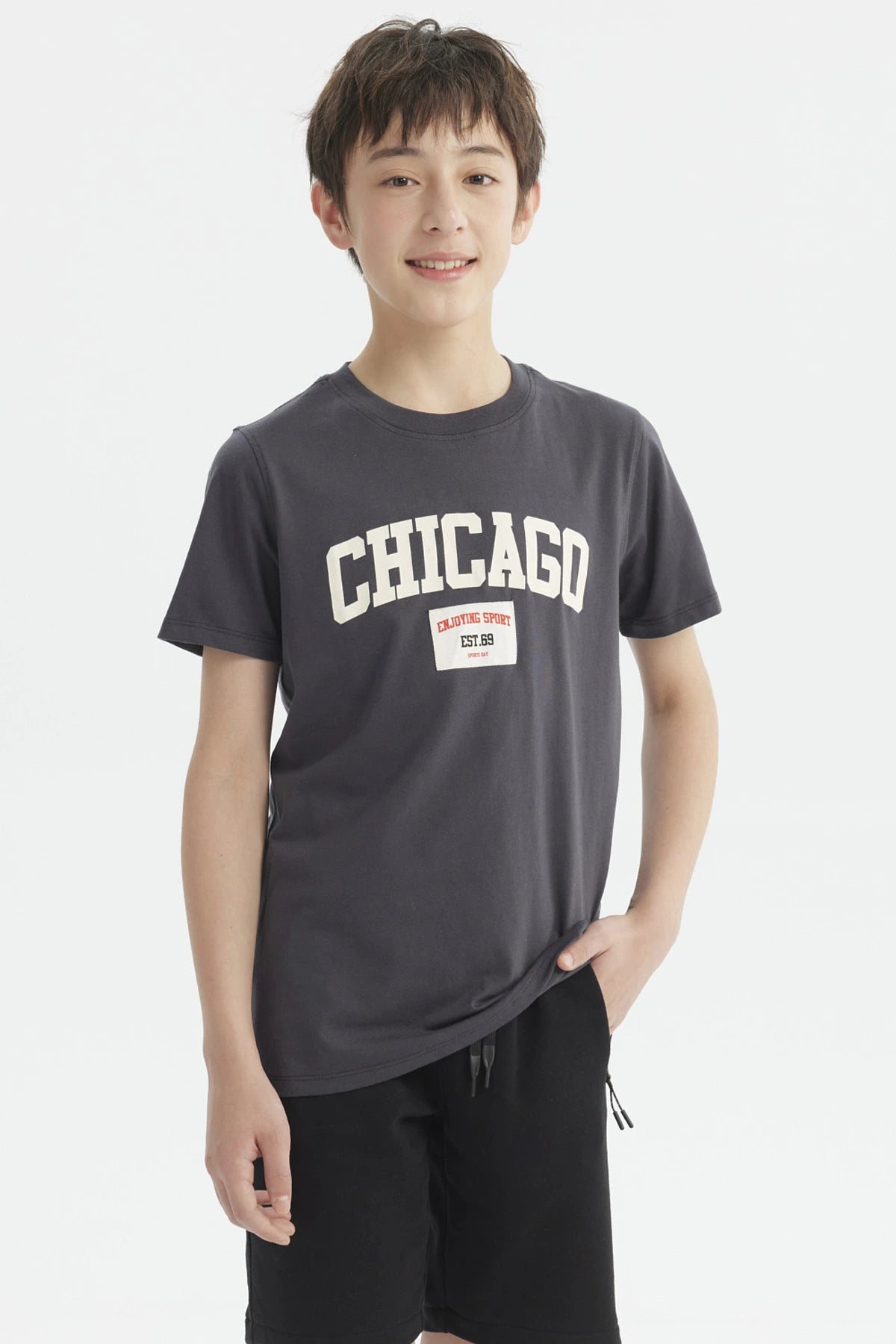 Polera Niño Pipping En Espalda  Marengo